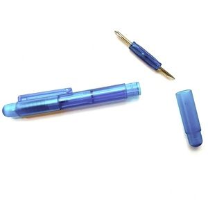 Blue 2-way screwdriver pen tool